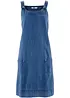 Abito salopette al ginocchio in jeans di cotone, bonprix