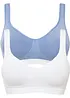 Reggiseno t-shirt senza ferretto con cotone biologico (pacco da 2), bonprix