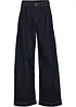 Jeans wide leg con cinta comoda, vita alta, bonprix