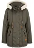 Parka imbottito con ecopelliccia, bonprix