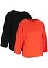 T-shirt sportiva tecnica (pacco da 2) con maniche a 3/4, bpc bonprix collection