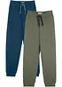 Pantaloni da jogging con cotone (pacco da 2), bonprix