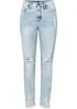 Mom jeans con effetto sdrucito, bonprix