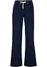 Jeans elasticizzati wide leg, vita media, bonprix