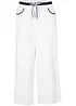 Pantaloni culotte in popeline di cotone con cinta comoda, bonprix