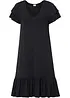 Abito di jersey con balza in misto viscosa, bonprix
