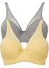 Reggiseno con ferretto e mesh (pacco da 2), bonprix