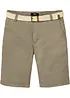 Bermuda chino elasticizzati con cintura, regular fit, bonprix