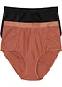 Slip a vita alta (pacco da 2), bonprix
