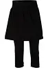 Leggings capri con gonna in misto cotone elasticizzato, bonprix