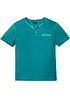 Maglia serafino a maniche corte in puro cotone effetto lavato, bonprix