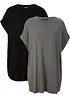 Maglia lunga in puro cotone (pacco da 2), bonprix
