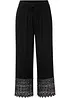 Pantaloni culotte con pizzo, bonprix