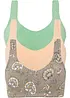 Reggiseno senza ferretto con cotone biologico (pacco da 3), bonprix
