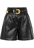 Shorts in similpelle con cintura, bonprix
