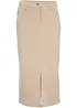 Gonna midi in velluto elasticizzato, bonprix