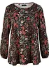 Maglia lunga fantasia in cotone, bonprix