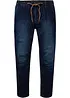 Jogger di jeans con cinta comoda regular fit, tapered, bonprix
