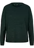 Maglione melange con scollo rotondo, bonprix