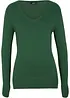 Maglione in filato fine con scollo a V, bonprix