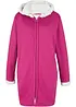 Felpa con zip e  cappuccio in pile teddy, bonprix