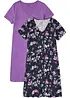 Camicia da notte corta in puro cotone (pacco da 2), bonprix