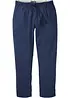 Pantaloni in misto lino con elastico in vita relaxed fit, straight, bonprix