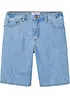 Bermuda in jeans con inserti elasticizzati ai lati, classic fit, bonprix