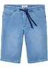 Bermuda di jeans in felpa con taglio comfort, regular fit, bonprix