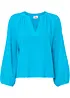 Blusa oversize in mussola di cotone, bonprix