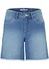 Shorts di jeans elasticizzati, a vita media, bonprix