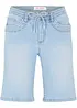 Bermuda in jeans slim fit con vita media, bonprix