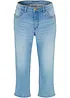 Jeans capri slim, a vita media, bonprix