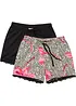 Pantaloncini per pigiama con pizzo delicato (pacco da 2), bonprix