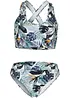 Bikini a bustier con spalline incrociate (set 2 pezzi), bonprix