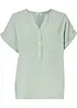 Blusa a maniche corte in mussola, bonprix
