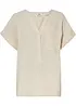 Blusa a maniche corte in mussola, bonprix