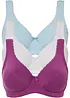 Reggiseno con ferretto in misto cotone biologico (pacco da 3), bonprix