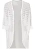 Cardigan lungo con motivo traforato, bonprix