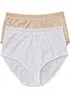 Slip a vita alta (pacco da 2), bonprix