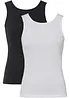 Top a costine in puro cotone biologico (pacco da 2), bonprix