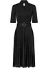 Abito midi di jersey con gonna plissettata, bonprix