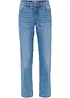 Jeans cropped straight, a vita media, bonprix