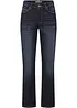 Jeans cropped straight, a vita media, bonprix