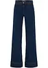 Jeans elasticizzati comfort a gamba larga, vita media, bonprix