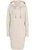Abito in maglia a trecce con cappuccio, bonprix