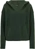 Maglione con scollatura a V e cappuccio, bonprix