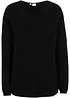Maglione a coste Milano con scollo rotondo, bonprix