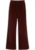 Pantaloni larghi in velluto a coste elasticizzato, vita alta, bonprix