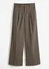 Pantaloni con pinces a quadri e catenina staccabile, bonprix